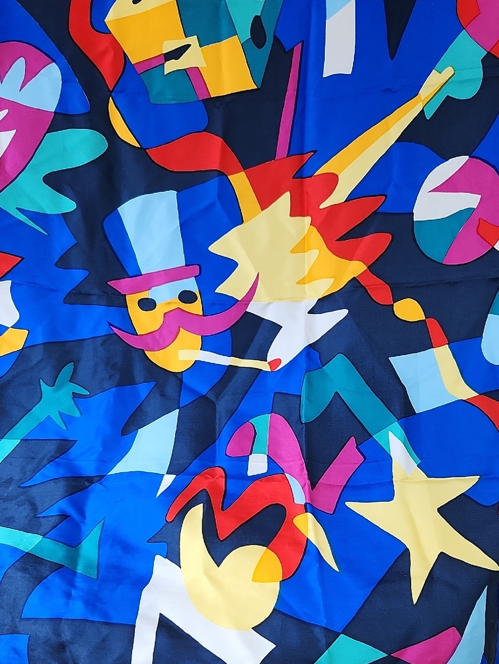 VTG  ASHLEY BROOKE POP-ART SILK SCARF